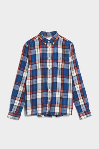 KOŠILE GANT REG. CHECK FLANNEL SHIRT BOLD BLUE