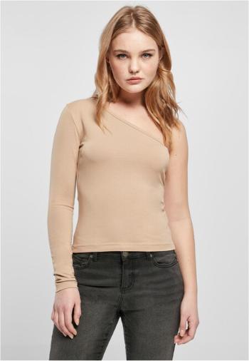 Urban Classics Ladies Asymmetric Longsleeve unionbeige - XL