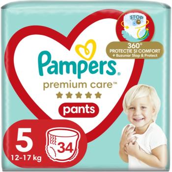 Pampers Premium Care Pants Junior Size 5 jednorazové plienkové nohavičky 12-17 kg 34 ks