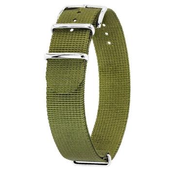 Řemínek Hirsch NATO Rush Recycle - zelený - 22 mm - XL - Prodloužená délka