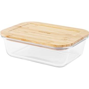 Siguro Dóza na potraviny Glass Seal Bamboo 1 l, 6 x 19,5 x 14,5 cm (SGR-FO-G210BB)