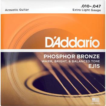 D'Addario EJ15-3D Struny pro akustickou kytaru