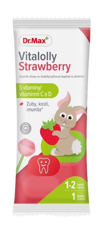 Dr. Max Vitalolly Strawberry lízátko 1 ks