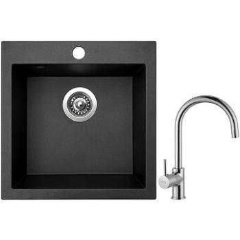 SINKS VIVA 455 Metalblack + SINKS VITALIA (VIV74VICL)