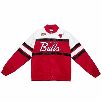 Mitchell & Ness Chicago Bulls Special Script Heavyweight Satin Jacket red - 2XL