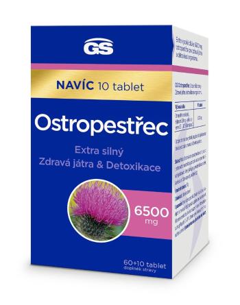 GS Ostropestřec 6500 mg 60+10 tablet