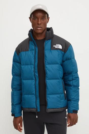 Péřová bunda The North Face Lhotse Jacket pánská, tyrkysová barva, zimní, NF0A3Y231NO1