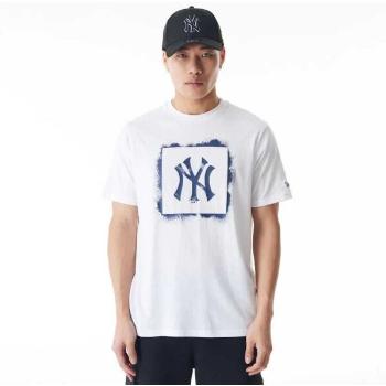 New Era NEW YORK YANKEES MLB SPRAY STAMP Pánské triko, bílá, velikost