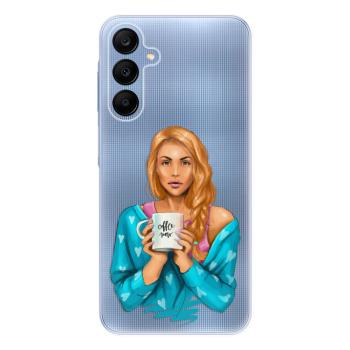 Odolné silikonové pouzdro iSaprio - Coffe Now - Redhead - Samsung Galaxy A25 5G