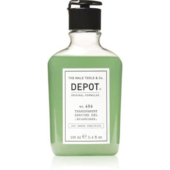 Depot No. 406 Transparent Shaving Gel gel na holení brushless 100 ml