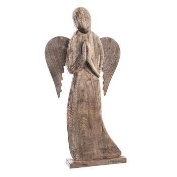 InDecor Înger din lemn de mango, 39 x 7,5 x 78 cm, 78 cm
