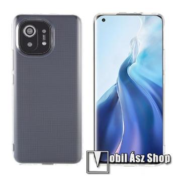 Szilikon védő tok / hátlap - ÁTLÁTSZÓ - Xiaomi Mi 11