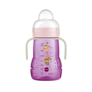 MAM Láhev na pití Trainer+ Night ,, 220 ml, S child toad