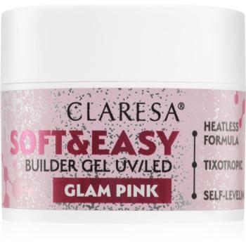 Claresa Soft&Easy Builder Gel podkladový gel na nehty odstín Glam Pink 12 g