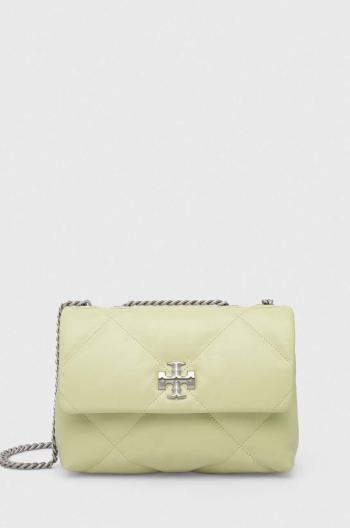 Kožená kabelka Tory Burch Kira Diamond Quilt Small zelená barva, 154706.300