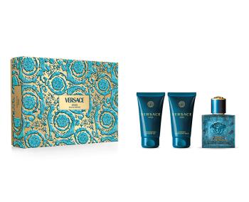 Versace Eros - toaletní voda s rozprašovačem 50 ml + sprchový gel 50 ml + balzám po holení 50 ml