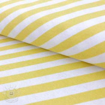 Dekorační látka Stripes pastel yellow II.třída