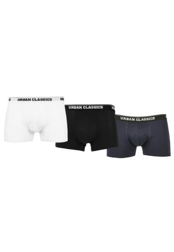 Urban Classics Organic Boxer Shorts 3-Pack white/navy/black - S