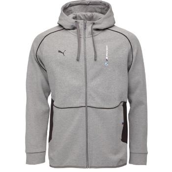 Puma BMW M MOTORSPORT HOODED SWEAT Pánská mikina, šedá, velikost