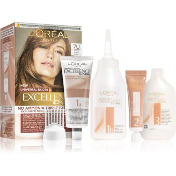 L’Oréal Paris Excellence Universal Nudes permanentní barva na vlasy odstín 7U 1 ks