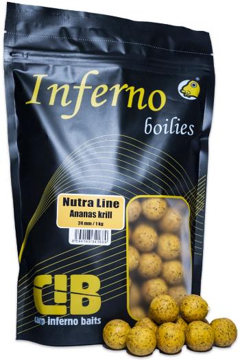 Carp inferno boilies nutra line ananas krill - 1 kg 24 mm