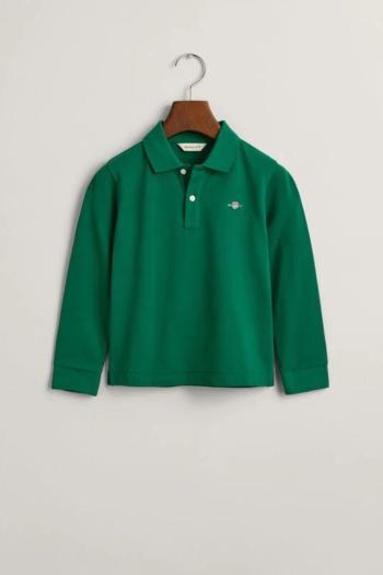 POLOKOŠILE GANT SHIELD LS PIQUE RUGGER WILD GREEN