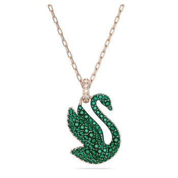 Swarovski Něžný bronzový náhrdelník s Labutí Iconic Swan 5650067