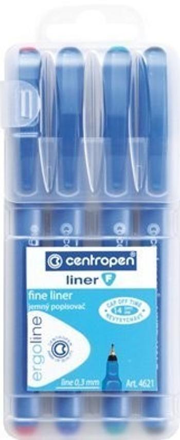 Popisovač Centropen 4621/4 F Liner 4 barvy 0,3mm