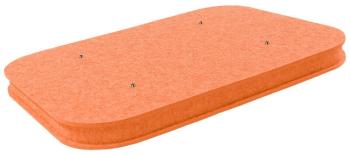 Mega Acoustic AcouCloud Flat PET 7 cm Orange Absorpční penový panel