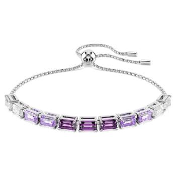 Swarovski Tenisový náramek s fialovými zirkony Tennis Matrix 5707199