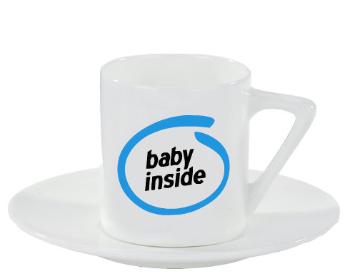 Espresso hrnek s podšálkem 100ml Baby Inside