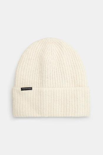 Vlněná čepice Peak Performance Woolblend Hat béžová barva, z tenké pleteniny, G80628