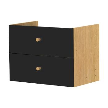 Fekete fiókos modul 43x33 cm Z Cube - Tenzo