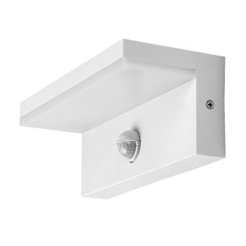 Rabalux 77116 vonkajšie nástenné LED svietidlo Zaragoza, so senzorom, 9W, IP54, biela