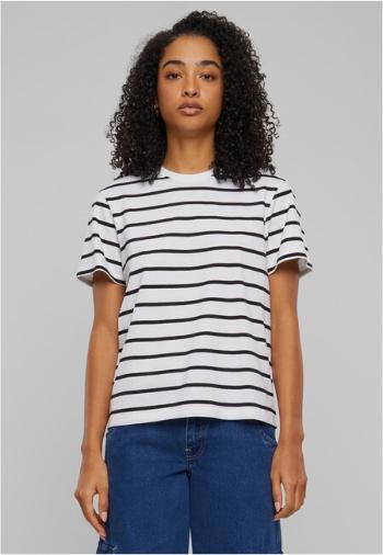 Urban Classics Ladies Striped Boxy Tee black/white - 3XL