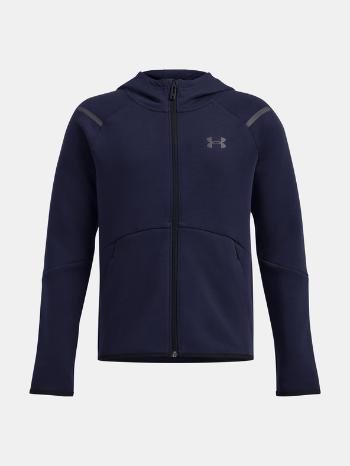 Under Armour UA B Unstoppable Flc FZ Mikina dětská Modrá