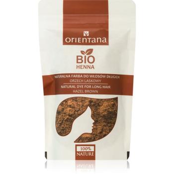 Orientana Bio Henna Natural Dye permanentní barva na vlasy odstín Hazel Brown 100 g