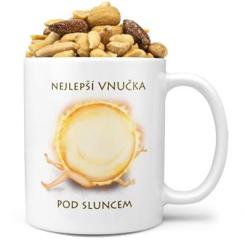 Hrnek Nejlepší vnučka pod sluncem (Náplň hrníčku: Směs slaných oříšků)