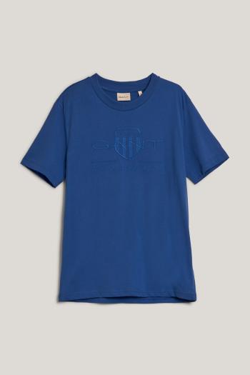 TRIČKO GANT REG TONAL SHIELD SS T-SHIRT RICH BLUE