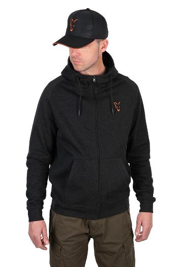 Fox Rybářská Mikina Collection LW Hoody Black & Orange - M