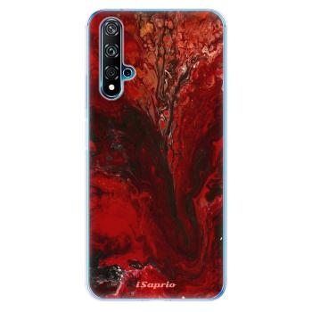 Odolné silikonové pouzdro iSaprio - RedMarble 17 - Huawei Nova 5T