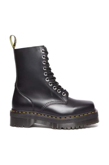 Kožené workery Dr. Martens 1490 Quad Squared dámské, černá barva, na platformě, DM31147001