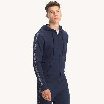 Tommy Hilfiger pánská tmavě modrá mikina s kapucí Hoody