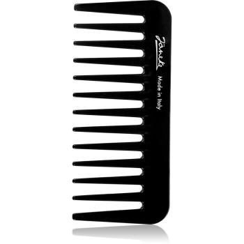 Janeke Black Line Small Supercomb hřeben na vlasy k nanášení gelových produktů 11 × 5 cm 1 ks