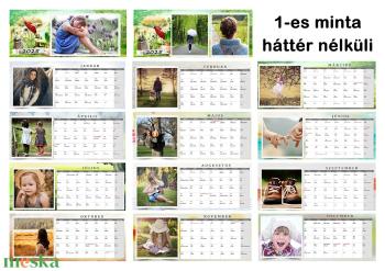 2026-os Fényképes asztali naptár 13 oldalas, Határidőnapló fotós nagymama nagypapa unoka nőknek férfinak kutyás