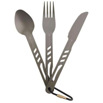 Ferrino SET CUTLERY ALU Příbor, stříbrná, velikost