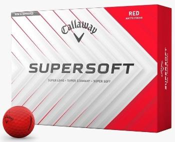 Callaway Supersoft 2025 Matte Red Basic Golfové míčky