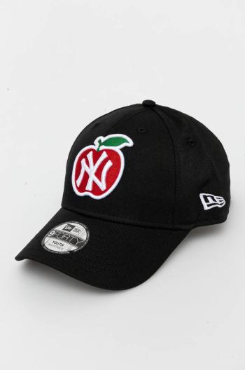 Dětská baseballová čepice New Era NEW YORK YANKEES černá barva, s aplikací, 60565271