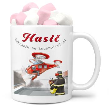 Hrnek Moderní hasič (Náplň hrníčku: Marshmallow)