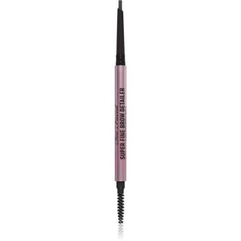 Too Faced Super Fine Brow Detailer Eyebrow Pencil dlouhotrvající tužka na obočí odstín Soft Black 0,08 g